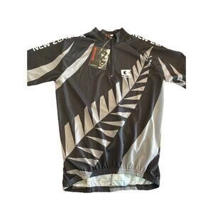 NWT Brave Shirt Mens Large Cycling Short Sleeve New Zealand Brave Mens Black NEW